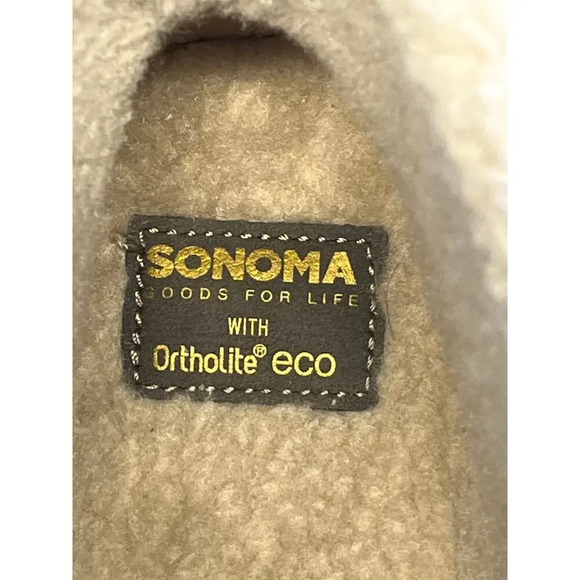 SONOMA Womens Gray Stone 11M Echidna Sherpa Cuff Hiking Ankle Boot - Picture 7 of 10